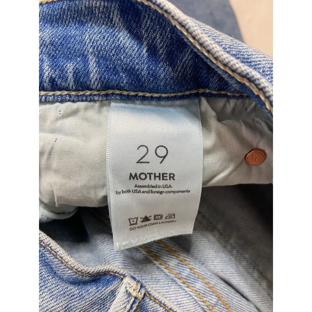 NWT Mother The Spitfire Sneak I Confess Relaxed Fit Baggy Jeans-sz 29 - Picture 12 of 14